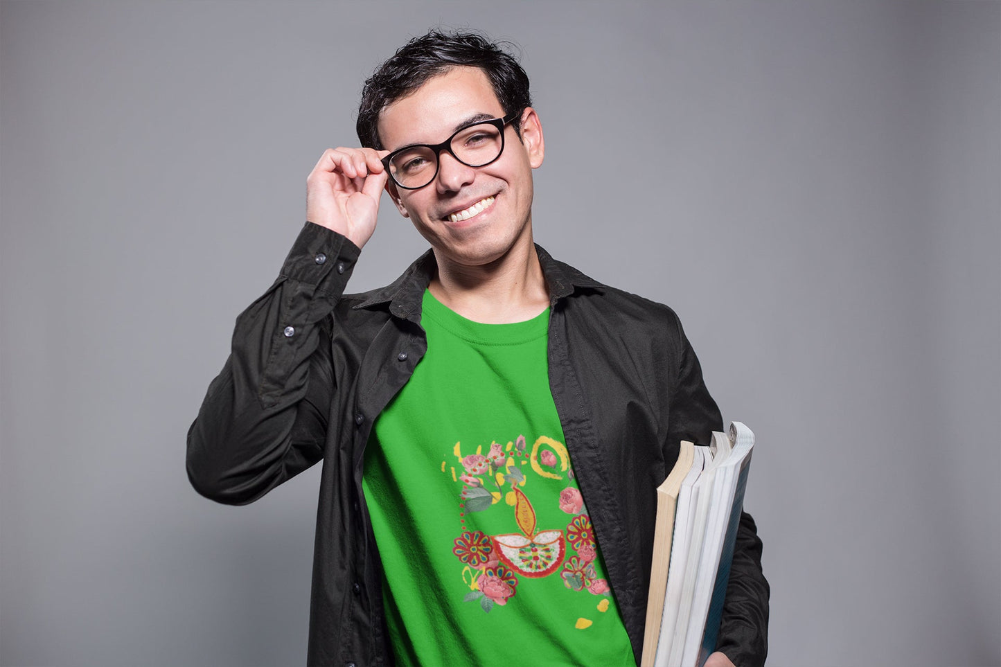 Diya Flower Sommer-T-Shirt für Männer