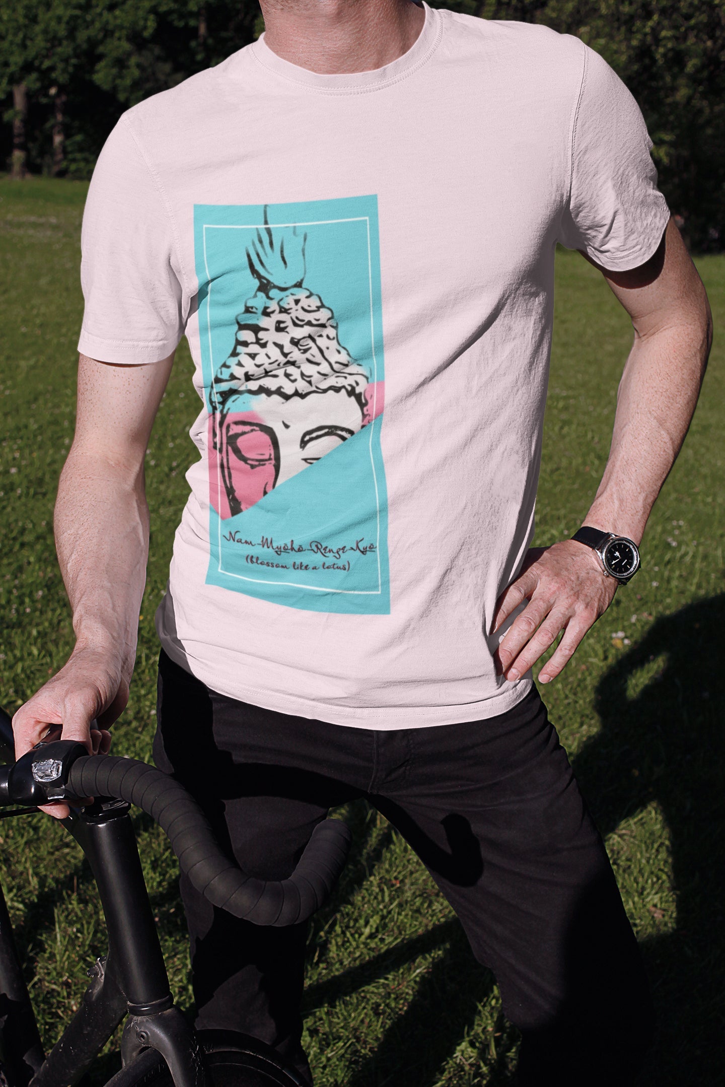 Lotus Blossom Summer T-shirt for Men
