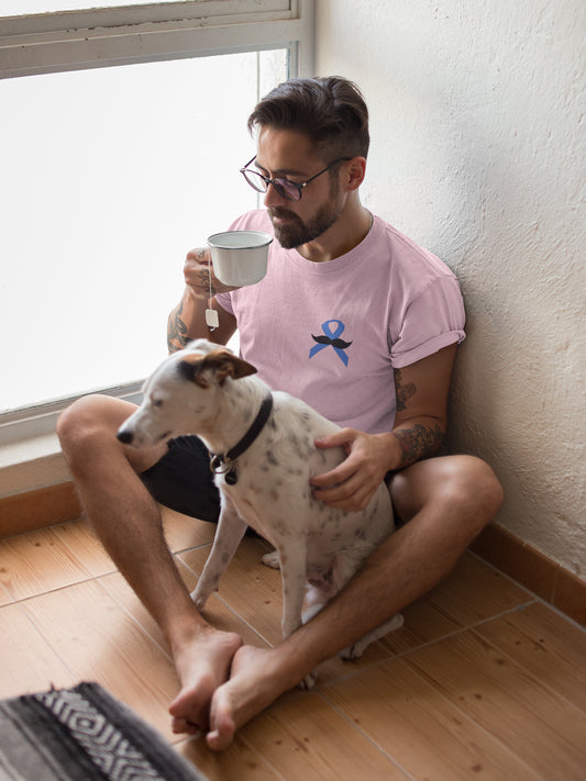Sommer-T-Shirt mit Band-Mustache-Taschen-Print für Herren