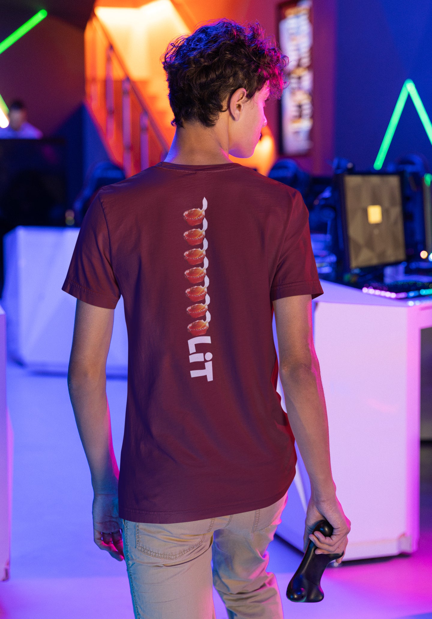 Sommer-T-Shirt für Herren (LIT Bold Back Print)
