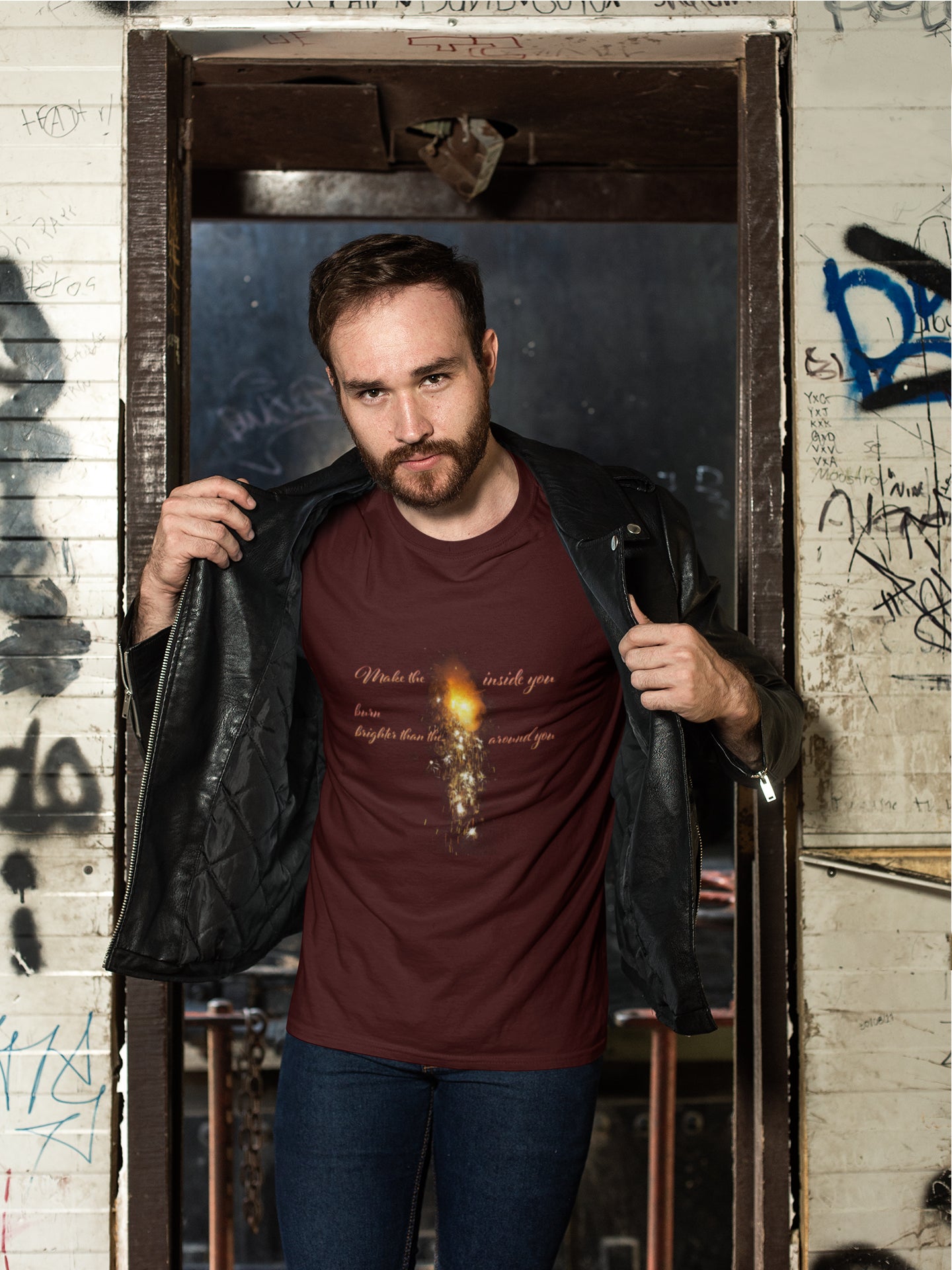 Fire Within Sommer-T-Shirt für Männer