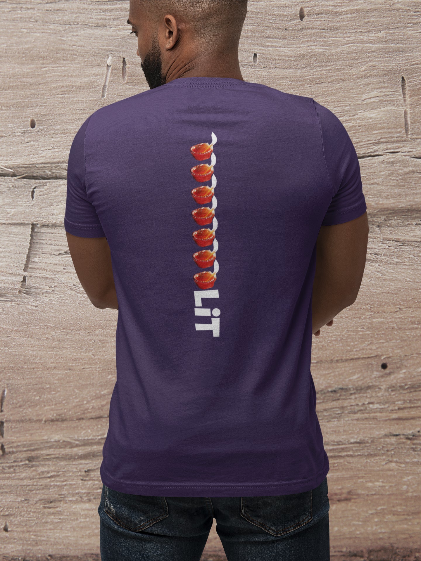 Sommer-T-Shirt für Herren (LIT Bold Back Print)