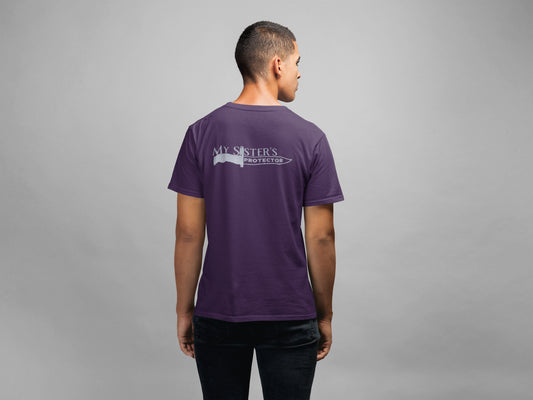 Sommer-T-Shirt mit Aufdruck „My Sister's Protector Back“ für Herren