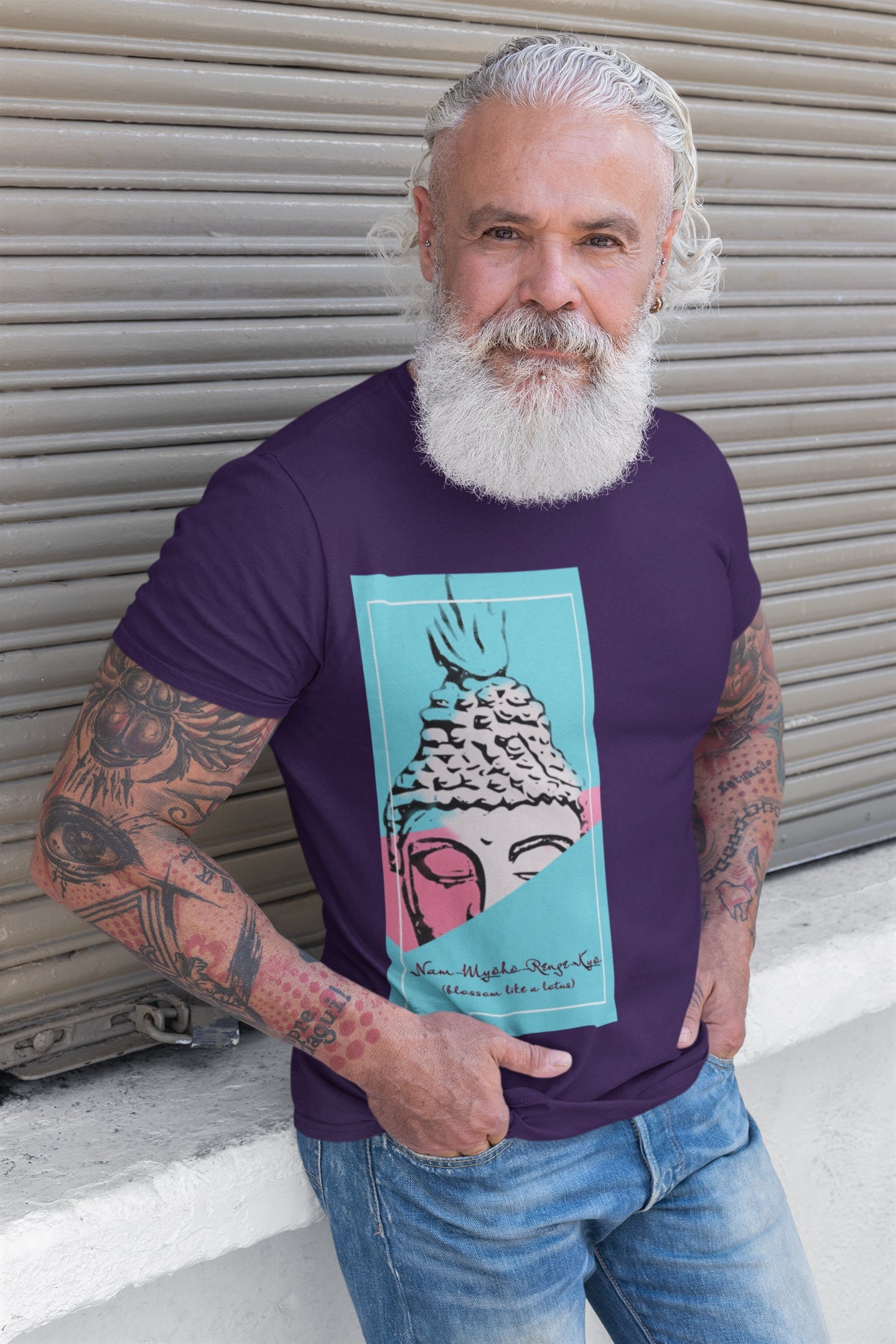 Lotus Blossom Summer T-shirt for Men