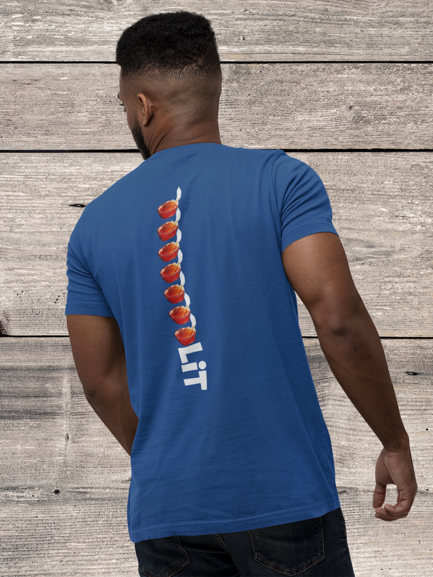 Sommer-T-Shirt für Herren (LIT Bold Back Print)