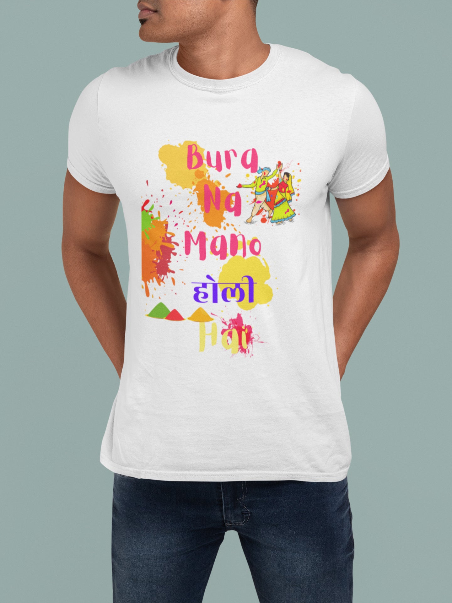 Bura Na Mano Holi Hai Sommer-T-Shirt für Herren