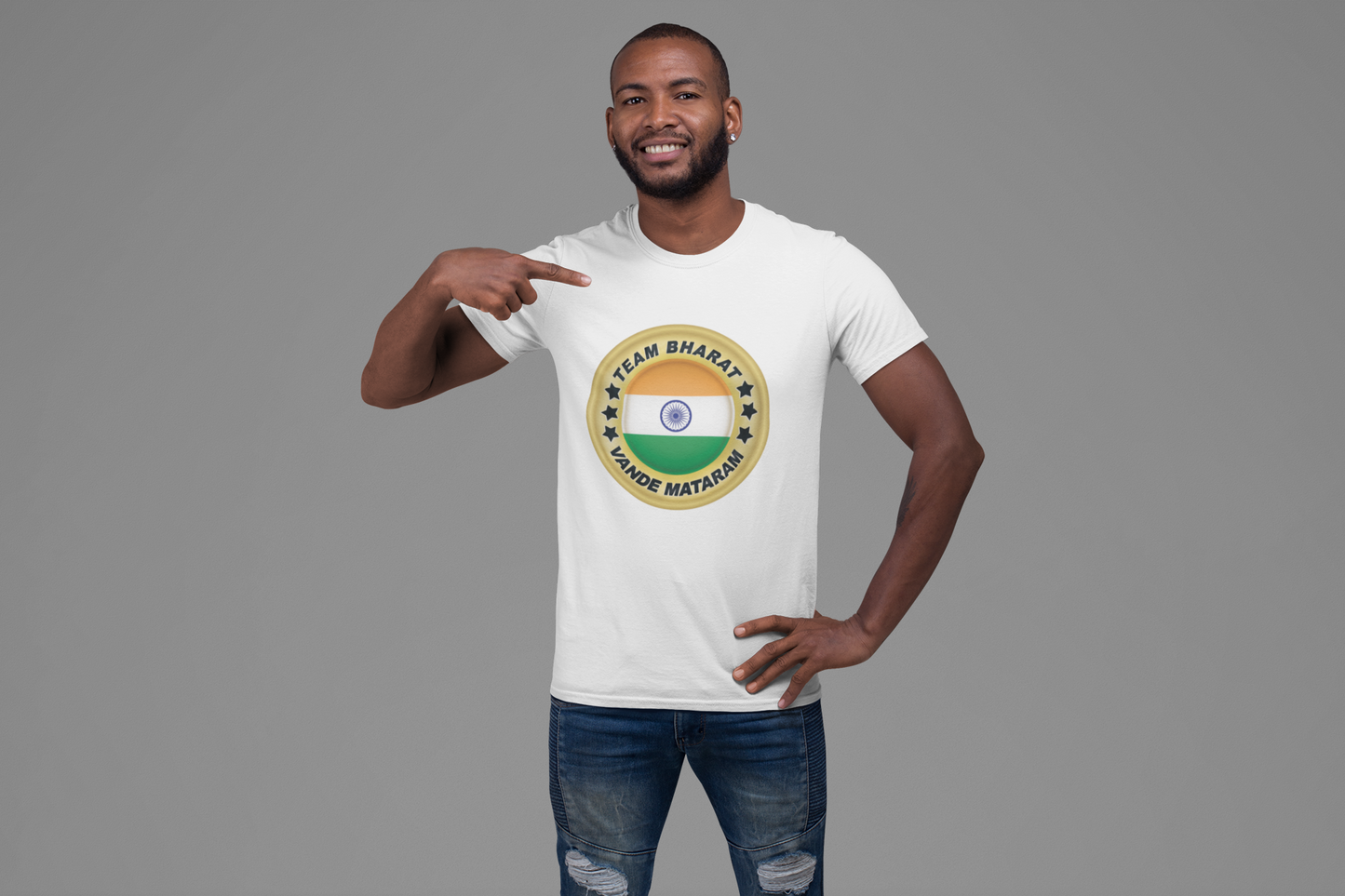 Sommer-T-Shirt für Herren (TEAM BHARAT)