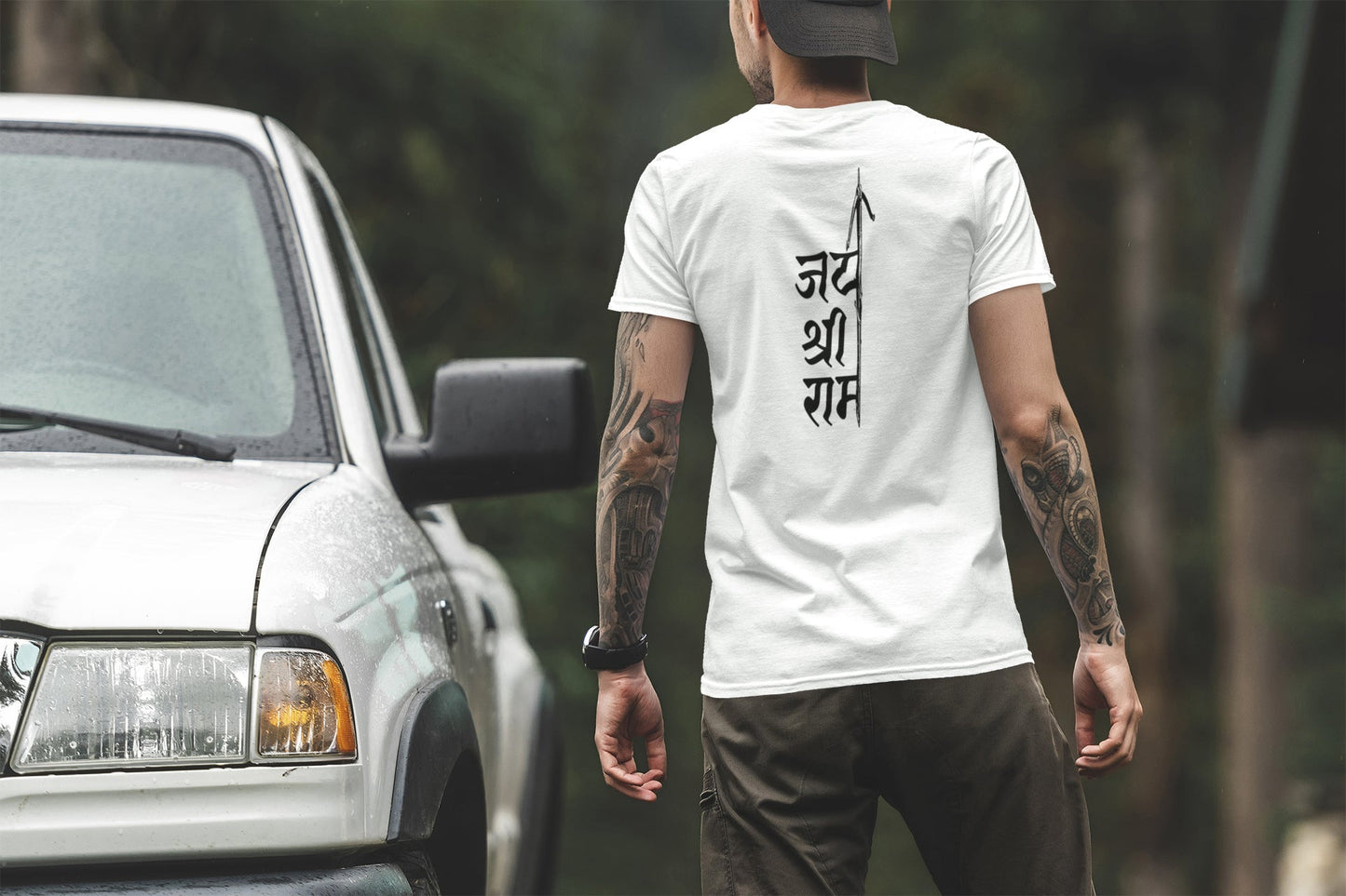 Jai Shri Ram Back Summer T-shirt For Men
