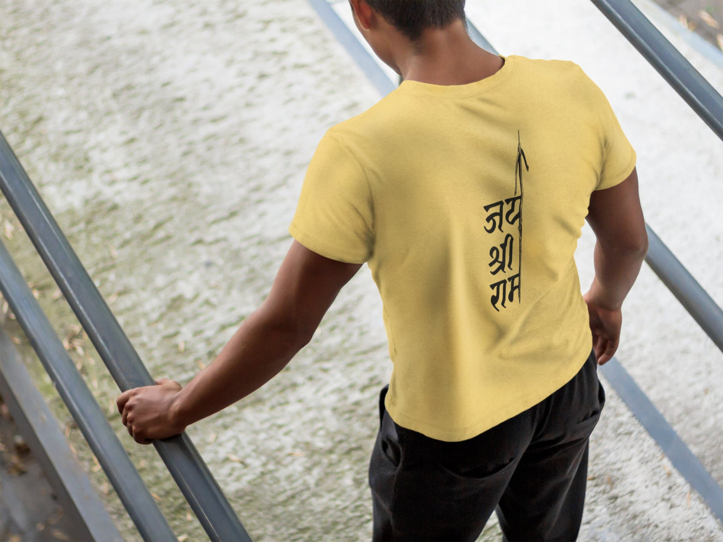 Jai Shri Ram Back Summer T-shirt For Men