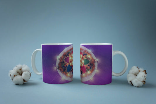 White Coffee Mug ( Rangoli )