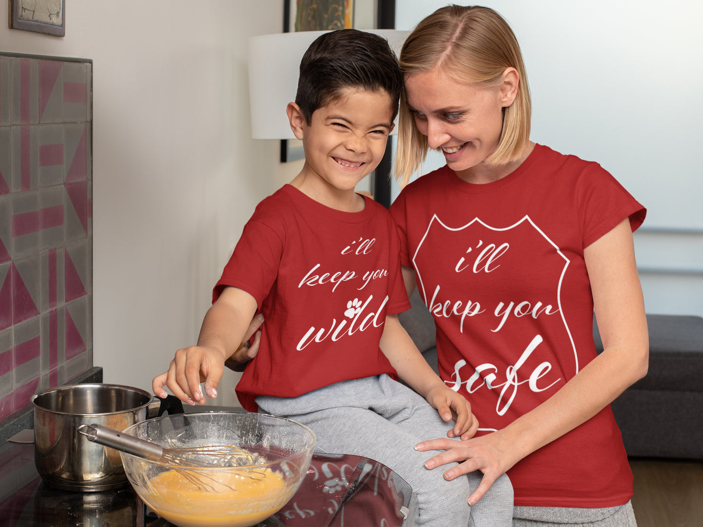I'll Keep You Wild White Print T-shirt For Boys
