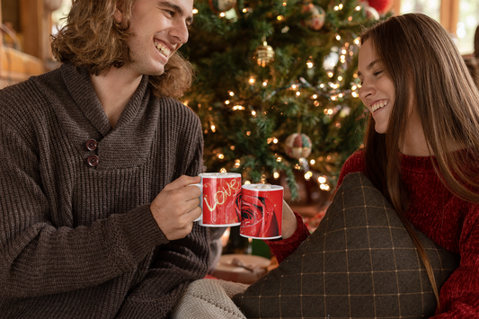 White Coffee Mug (Rose Love)