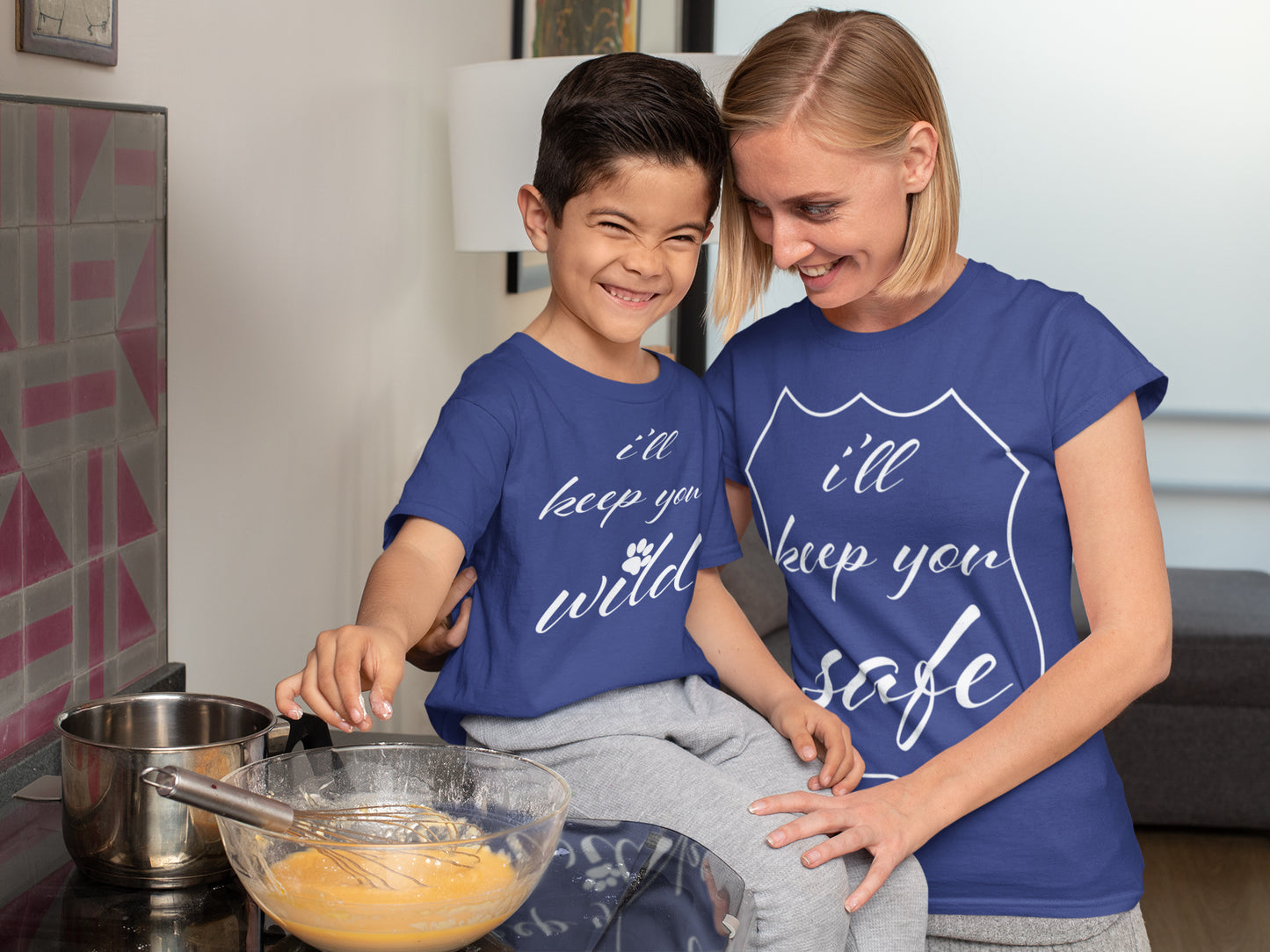 I'll Keep You Wild White Print T-shirt For Boys