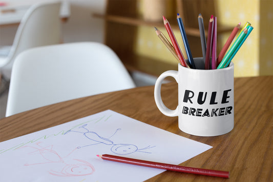 Rule Breaker White Coffee Mug