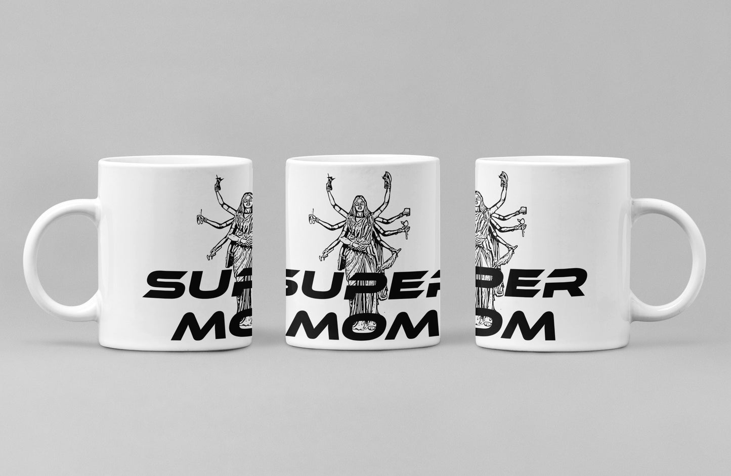 White Coffee Mug ( Super Mom )