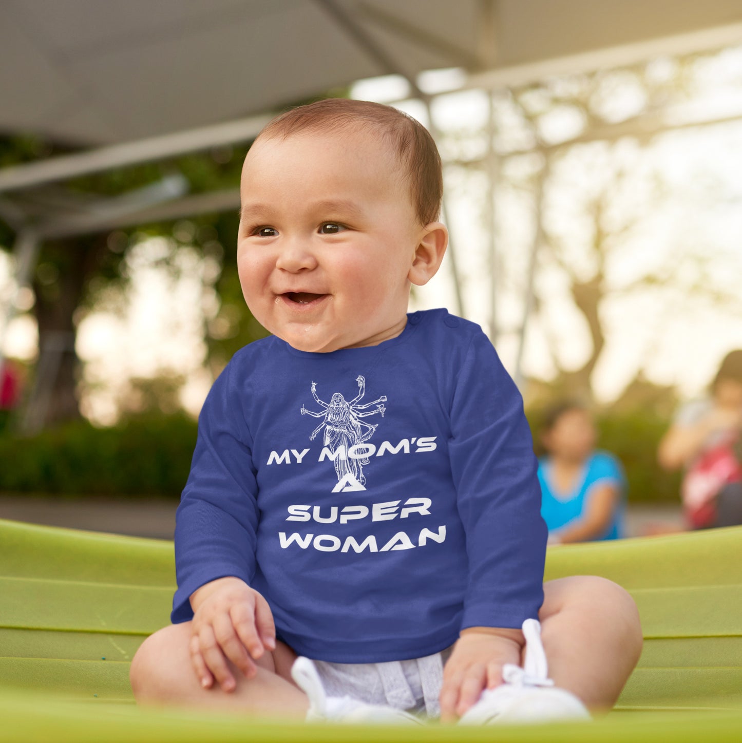 Summer T-shirt for Boys ( My Mom's A Super Woman White )
