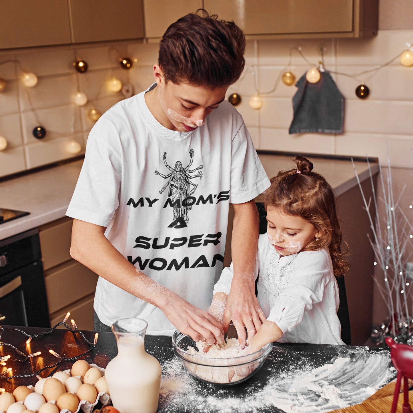 Summer T-shirt for Boys ( My Mom's A Super Woman )