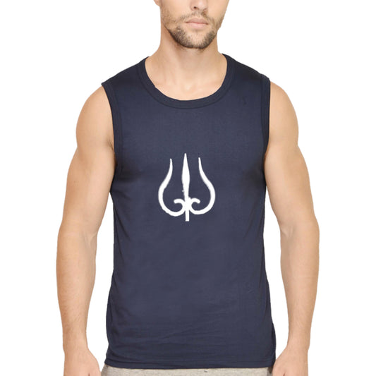 Trident White Gym Vest
