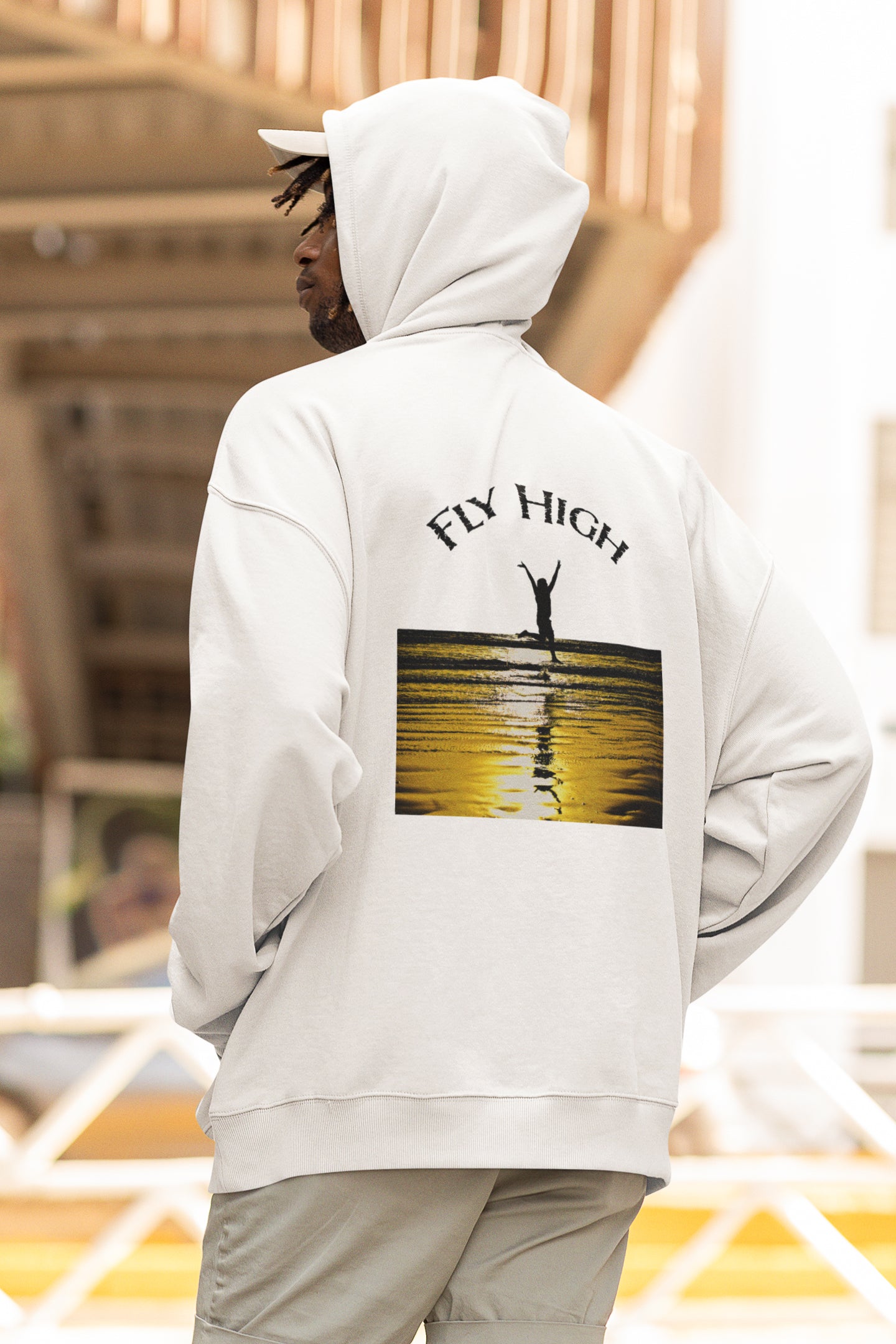 Fly High Shrivardhan Back Print Unisex Hoodie