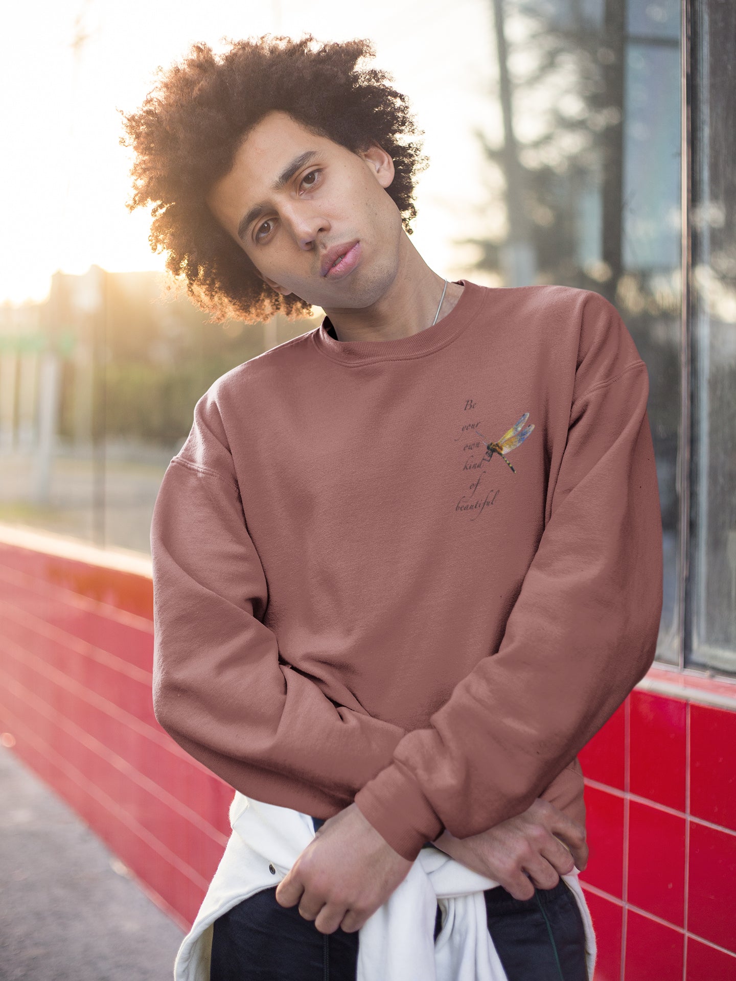 Your Own Kind Of Beautiful Pocket Print Unisex Sweatshirt