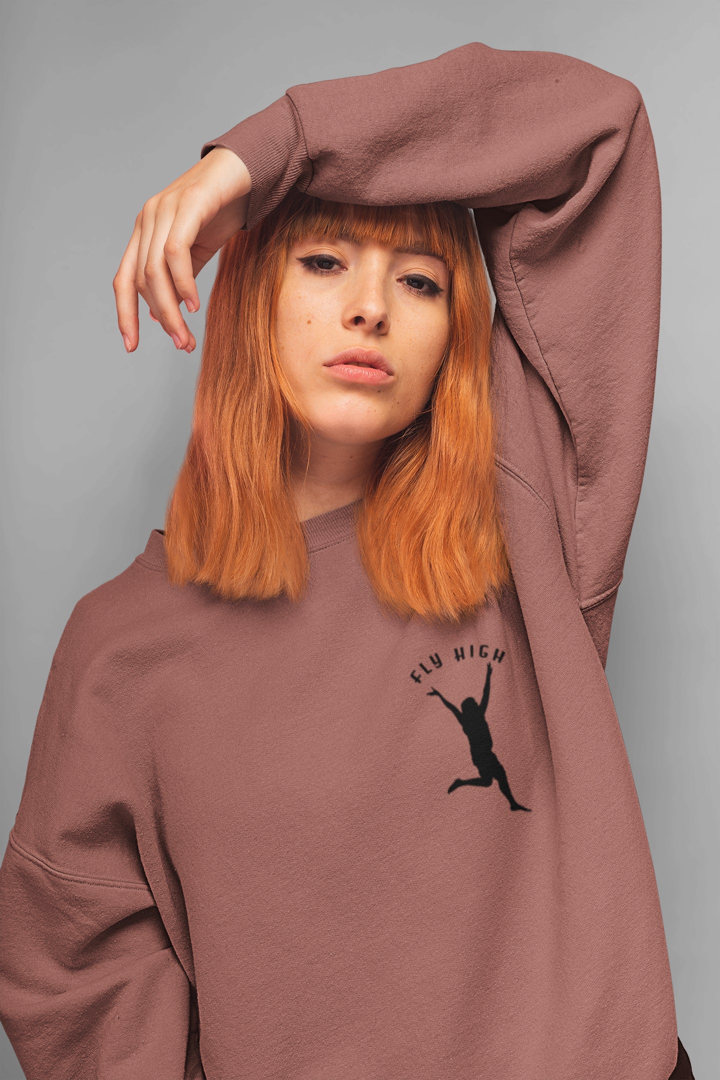 Fly High Pocket Print Unisex Sweatshirt