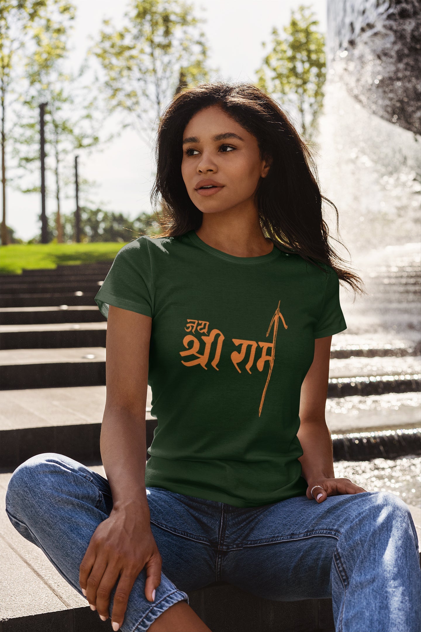 Summer T-shirt For Women ( Jai Shri Ram )
