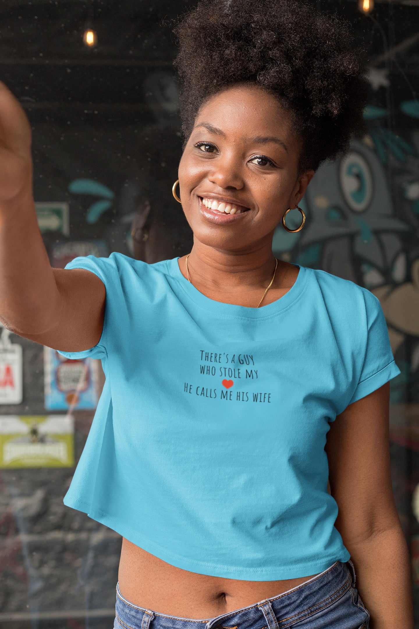 Crop Top for Women ( Husband Wife Love )