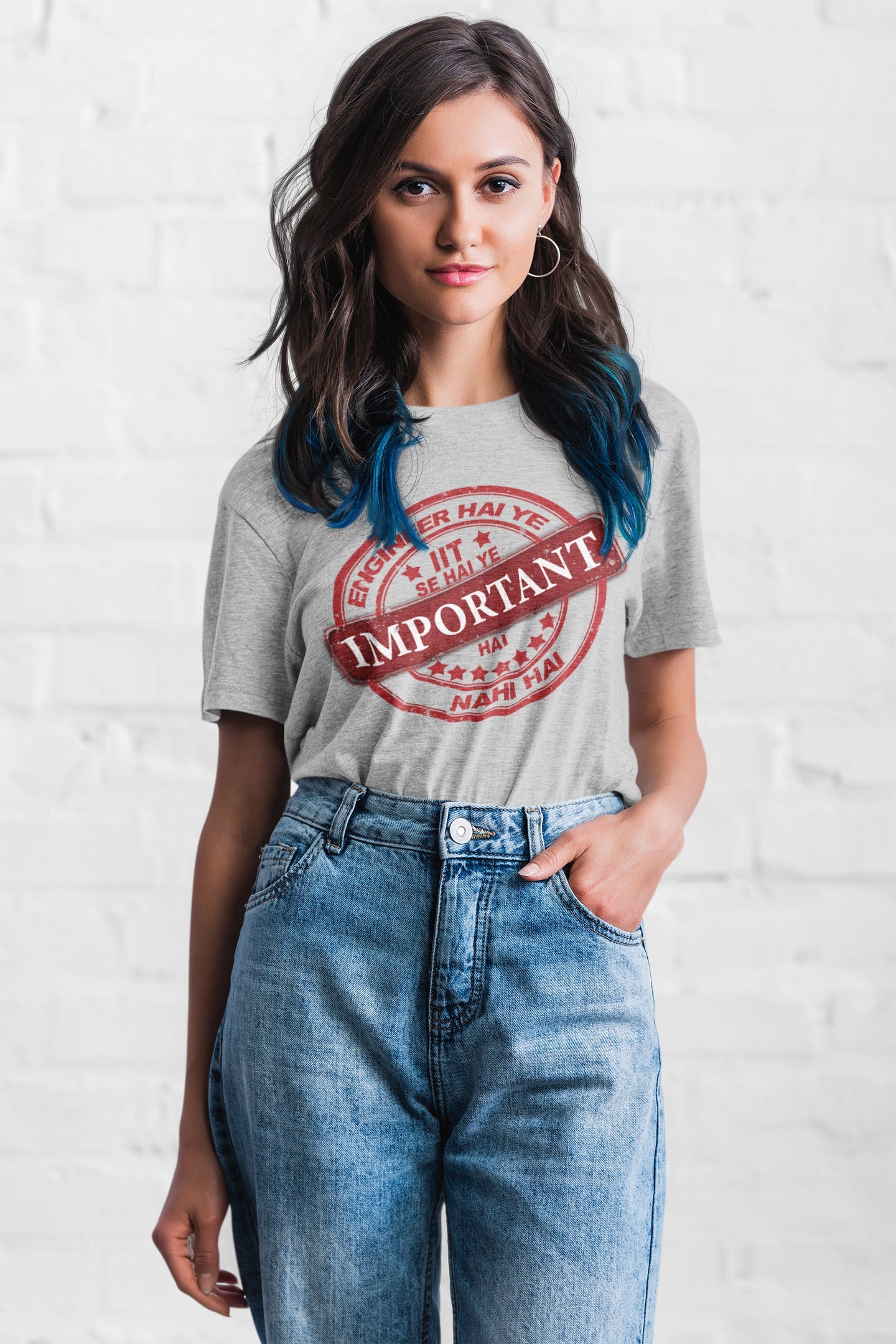 Boyfriend T-shirt for Women (Engineer IIT Se Hai)