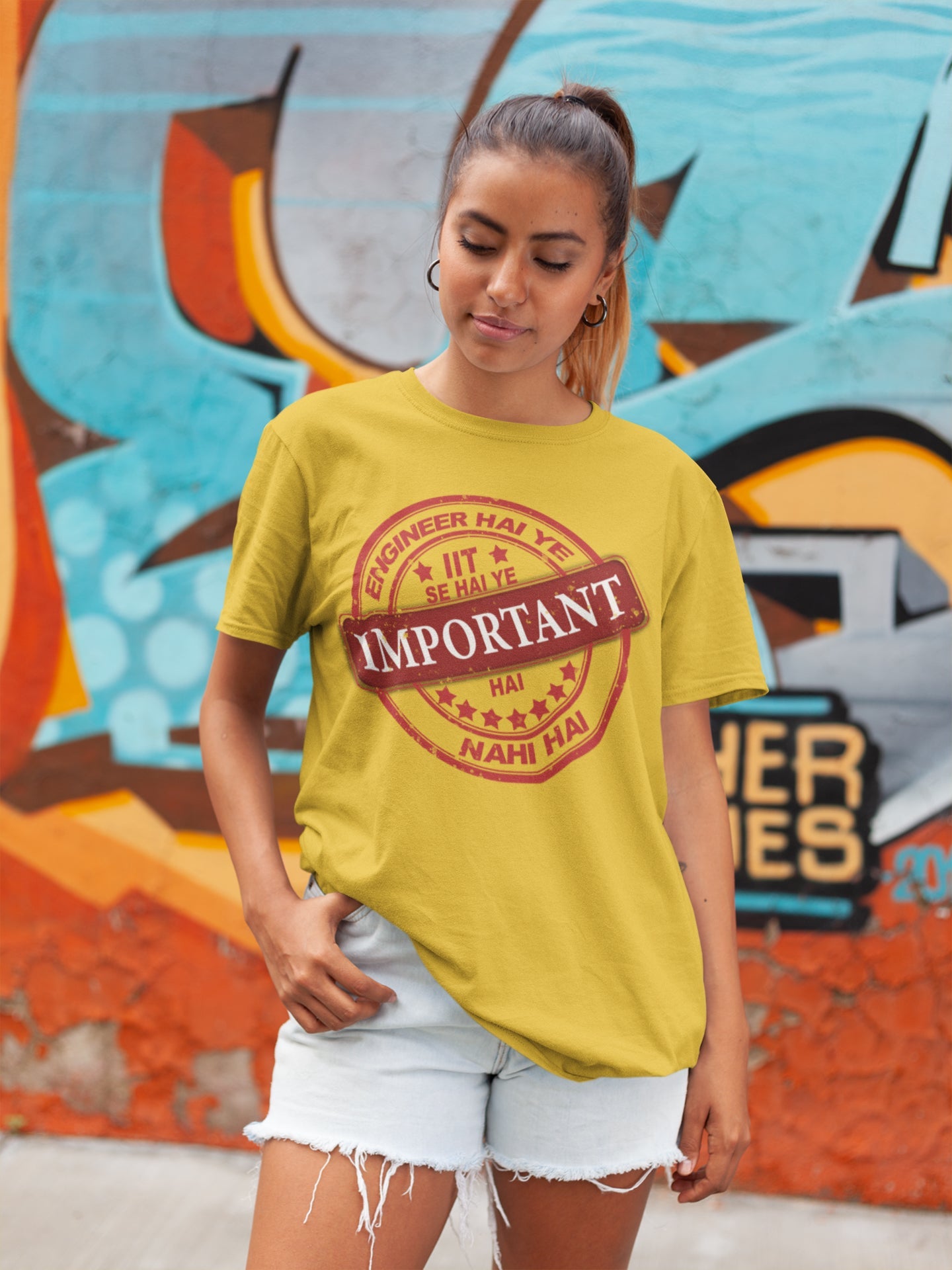 Boyfriend T-shirt for Women (Engineer IIT Se Hai)
