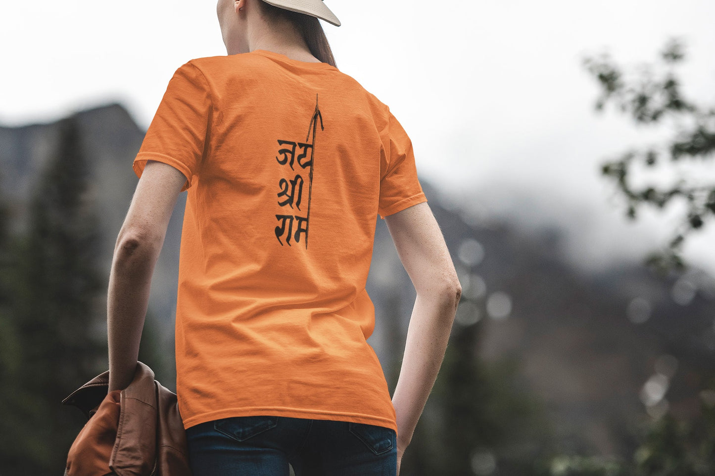 Summer T-shirt for Women (Jai Shri Ram Back )