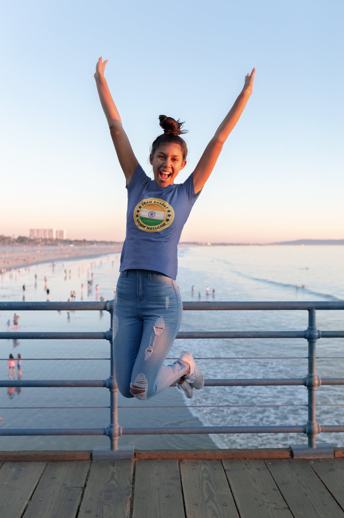 Summer T-shirt for Women ( Team Bharat )