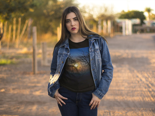Parvati Hills Sunrise Summer T-shirt for Women