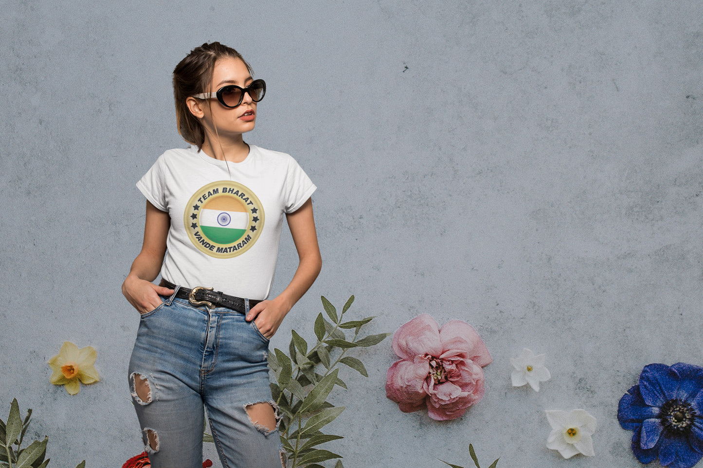 Summer T-shirt for Women ( Team Bharat )