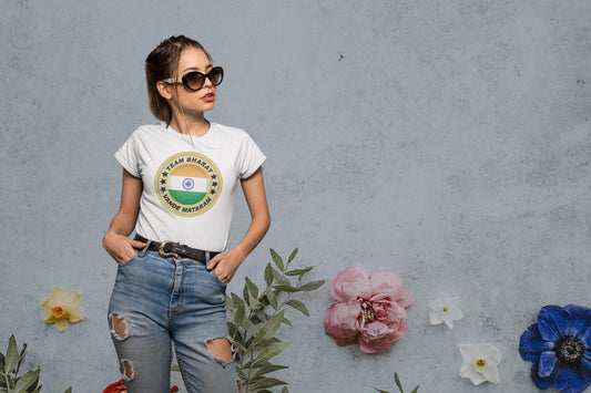 Summer T-shirt for Women ( Team Bharat )