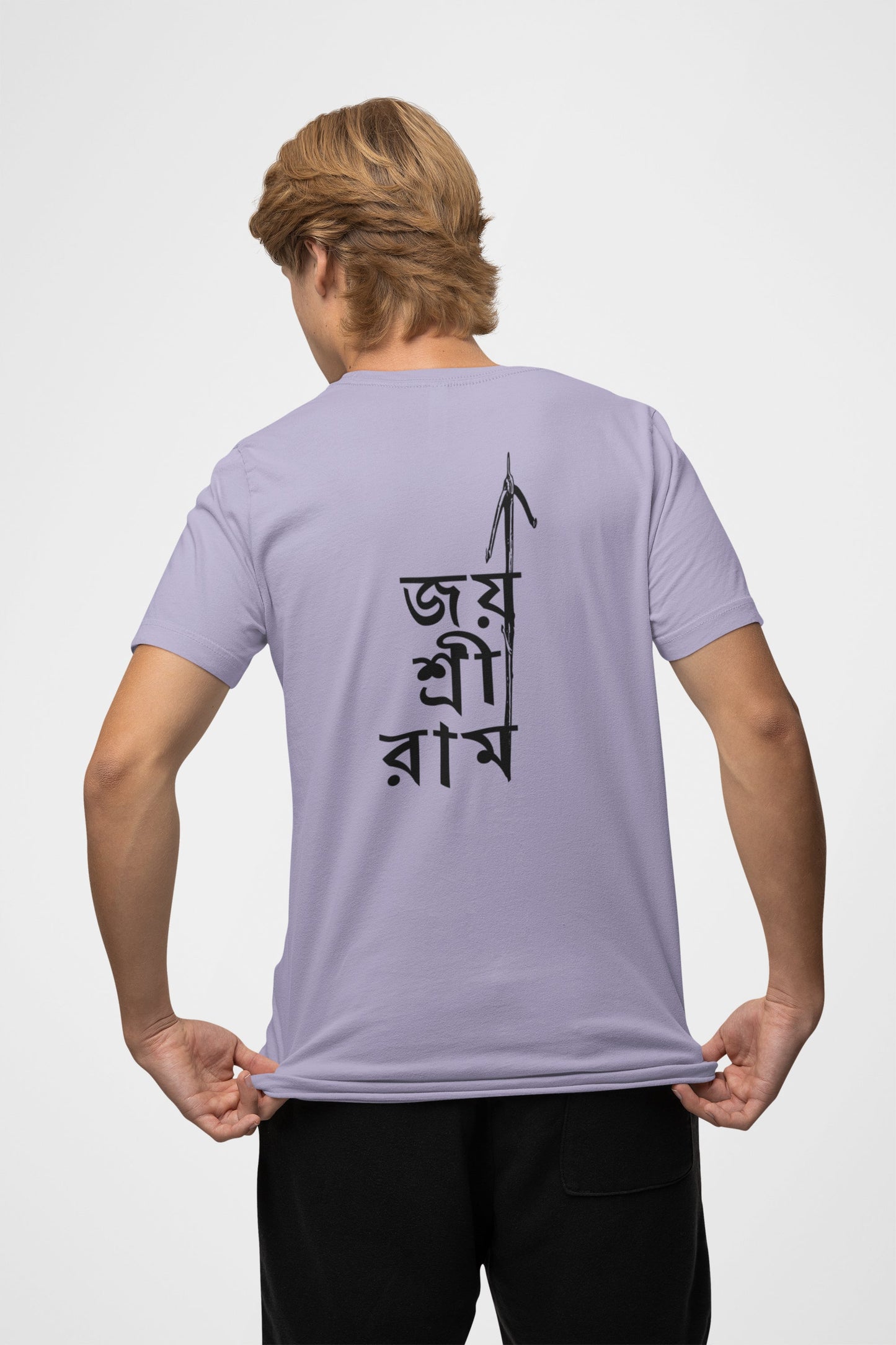 Jai Shri Ram Bangla Back Print T-Shirt For Men ( জয় শ্রী রাম )