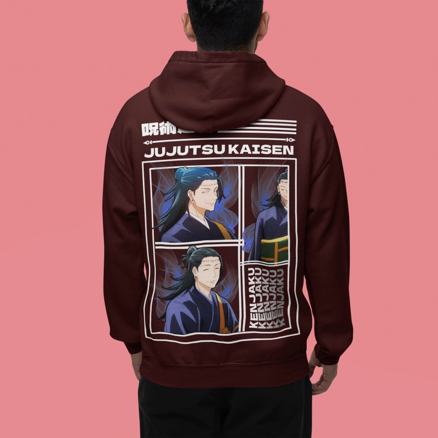 Kenjaku Back Print Unisex Hoodie