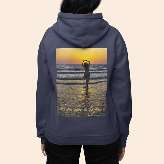 She Was Born To Be Free Unisex Hoodie