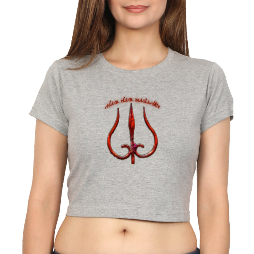 Crop Top for Ladies (HAR HAR MAHADEV)