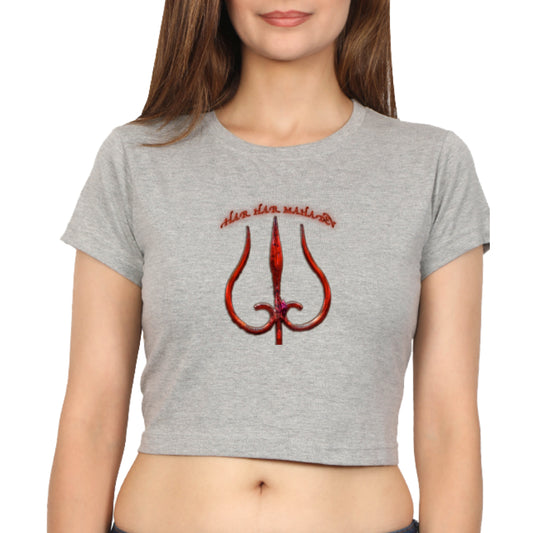 Crop Top for Ladies (HAR HAR MAHADEV)