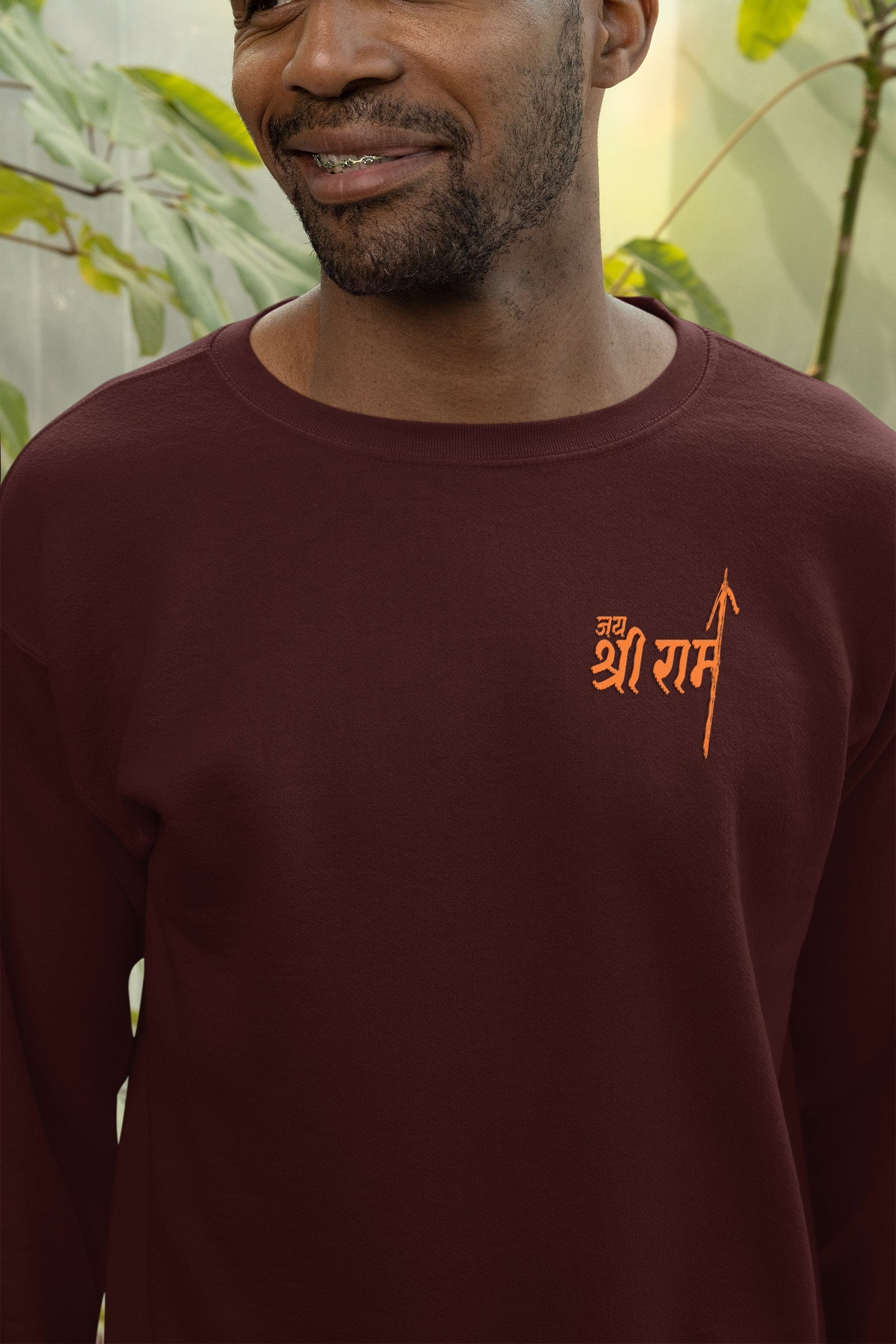 Jai Shri Ram Pocket Print Unisex Sweatshirt