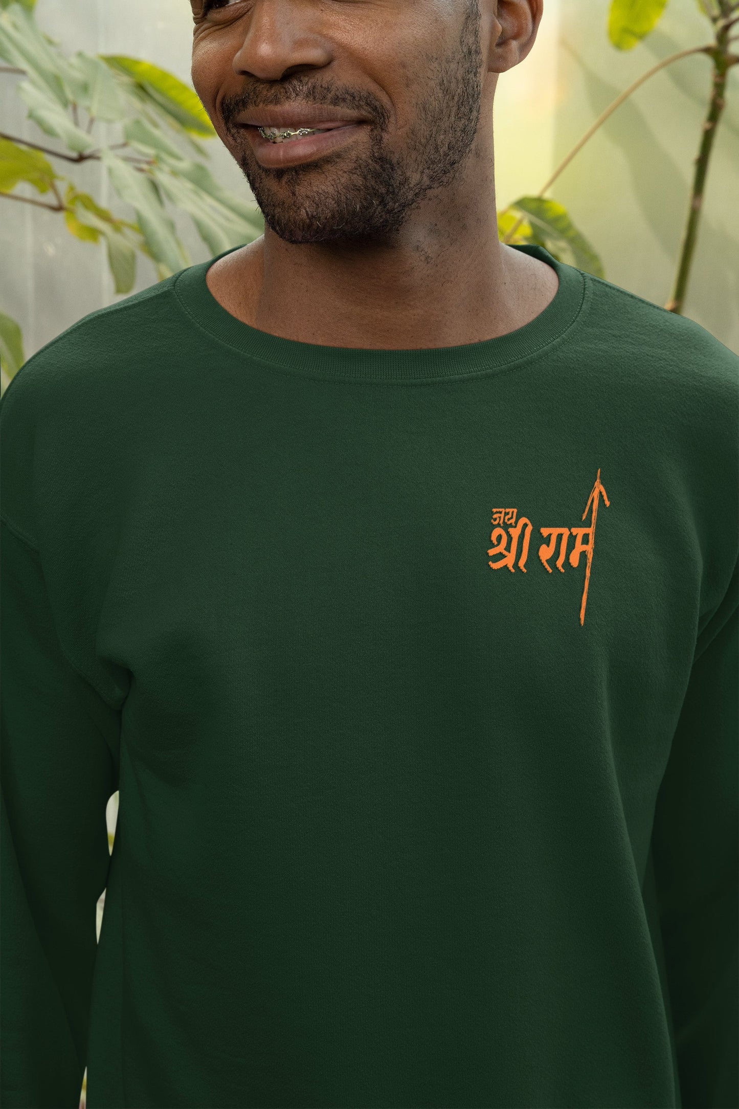 Jai Shri Ram Pocket Print Unisex Sweatshirt