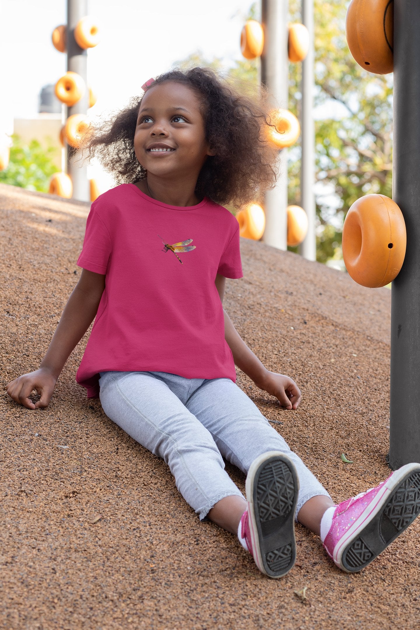 Summer T-shirt for Girls(DRAGONFLY SMALL)