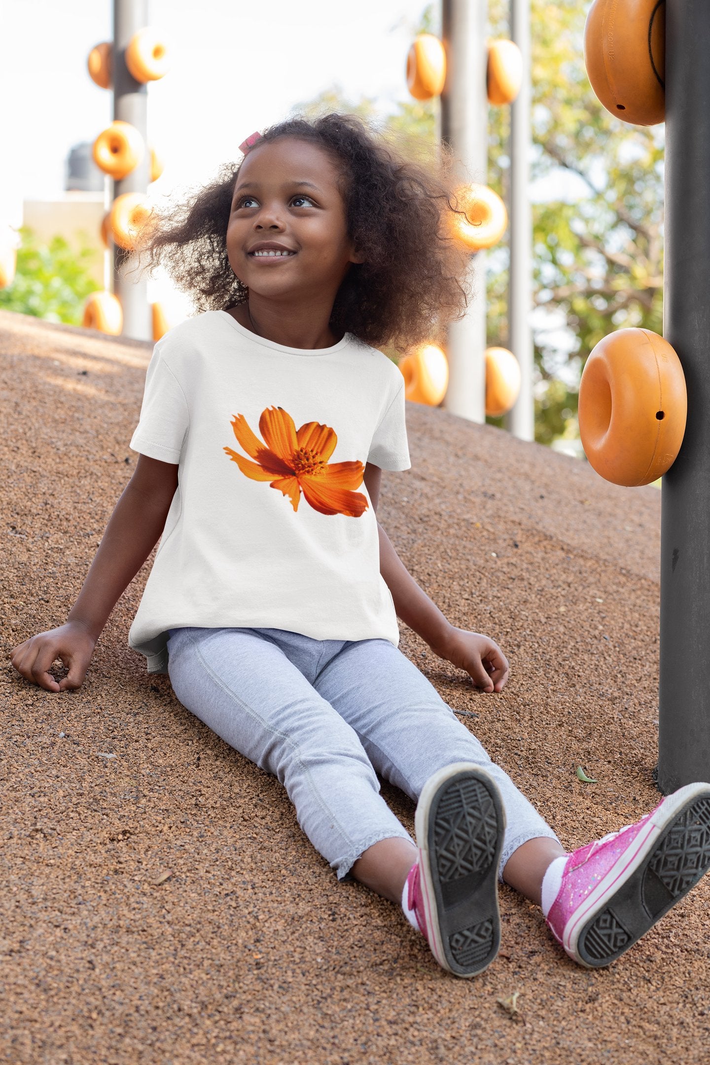 Summer T-shirt for Girls(FLOWERHEAD)