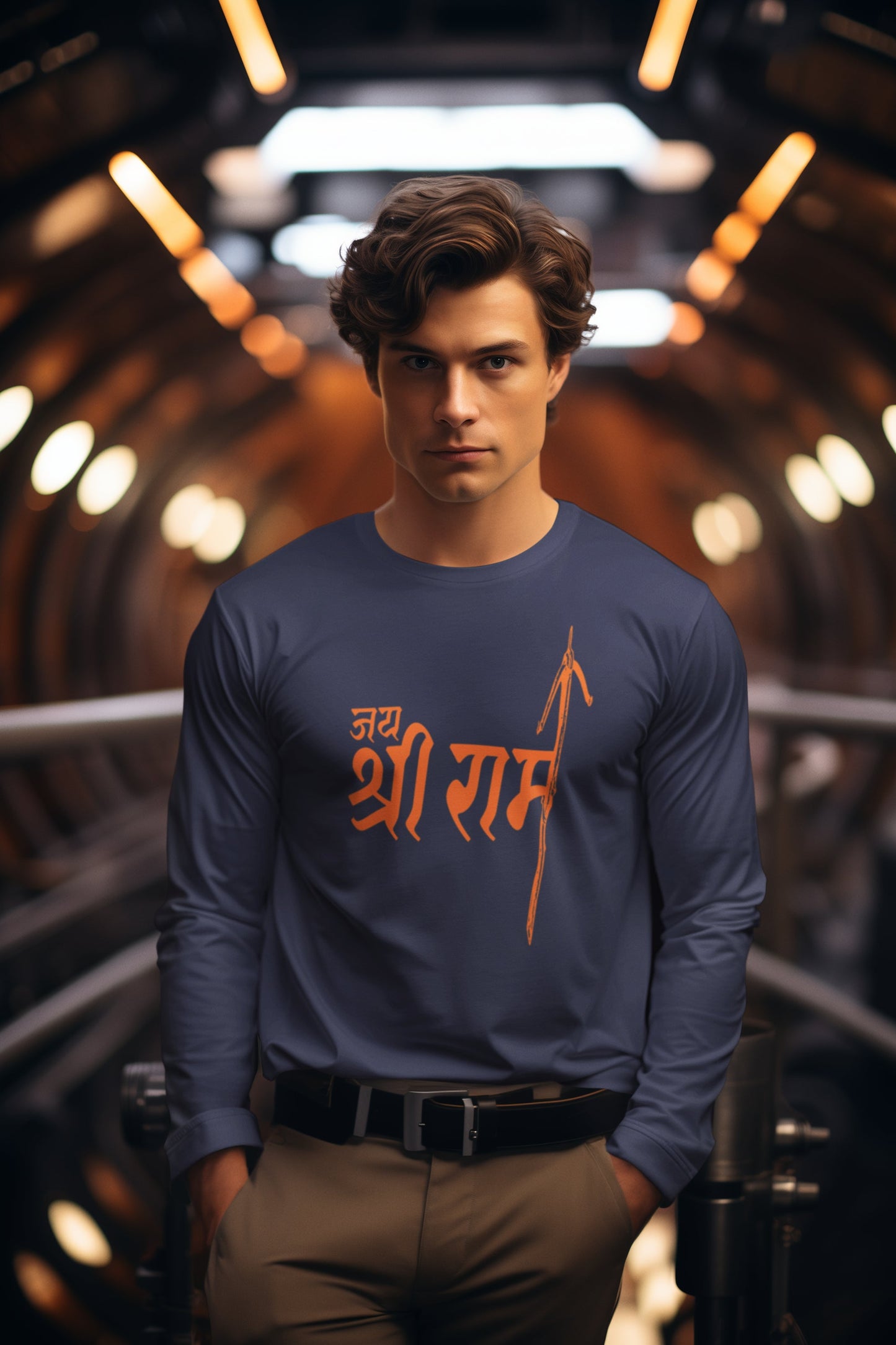 Jai Shri Ram Long Sleeve T-shirt For Men