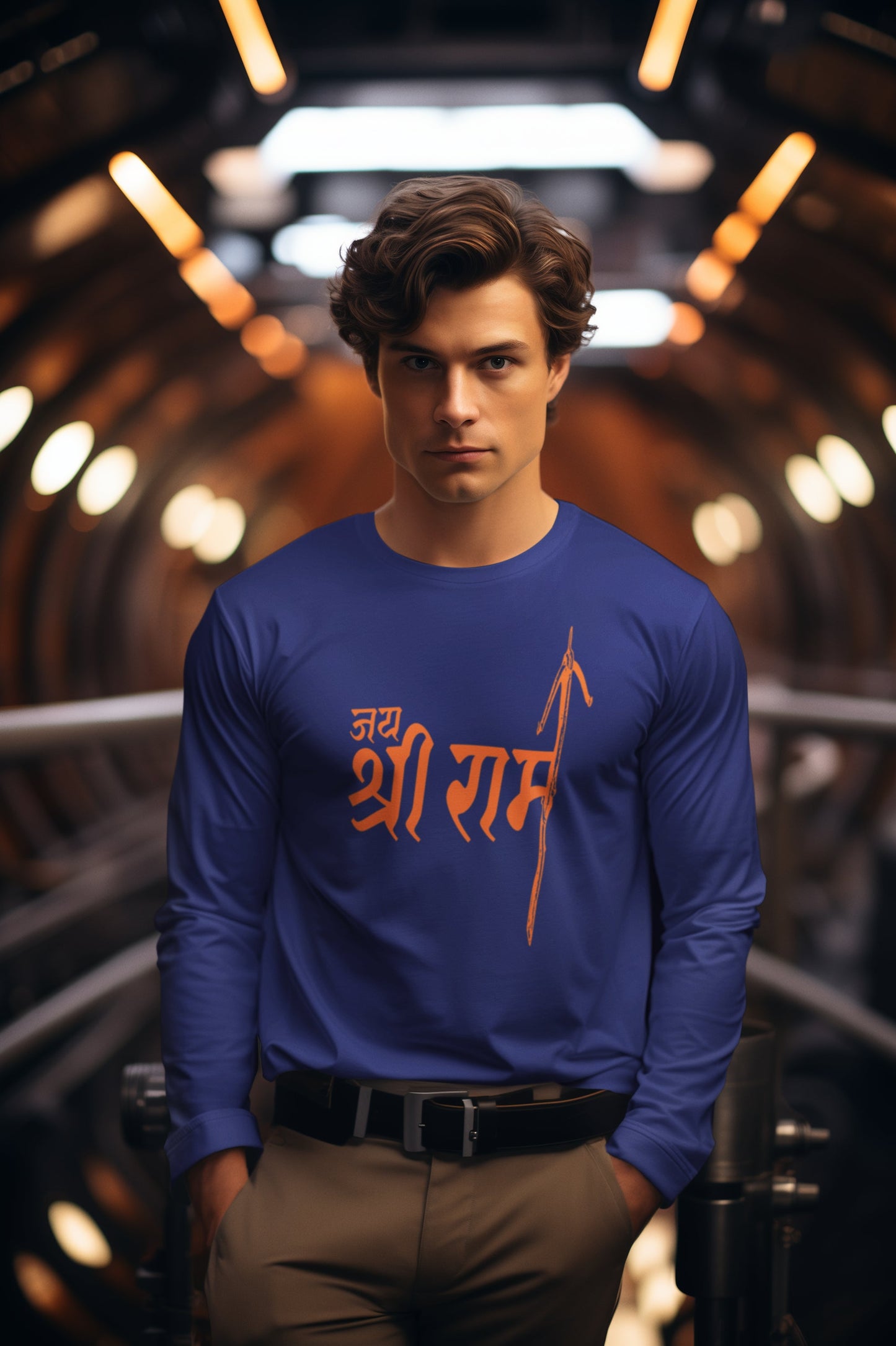Jai Shri Ram Long Sleeve T-shirt For Men