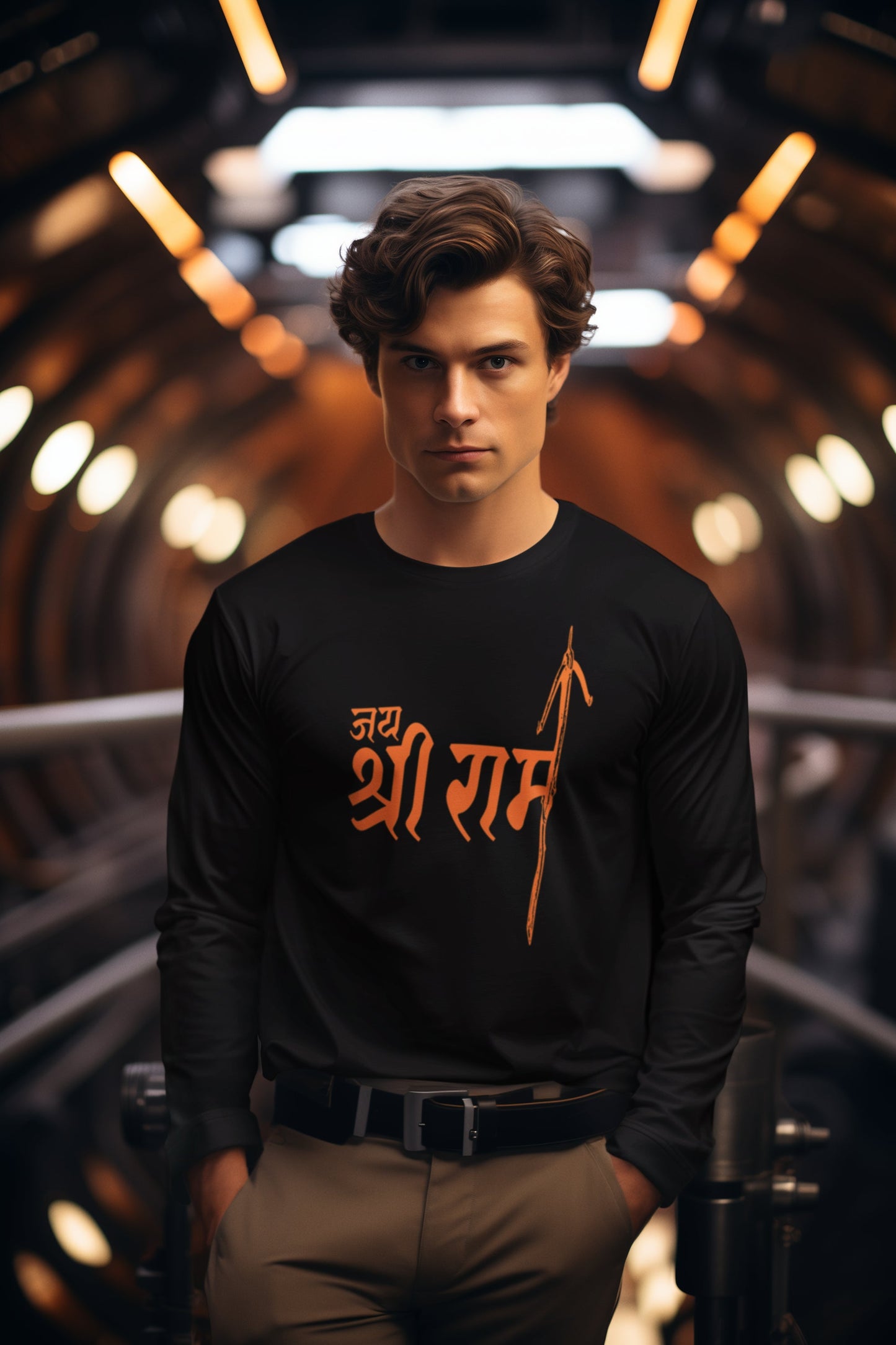 Jai Shri Ram Long Sleeve T-shirt For Men