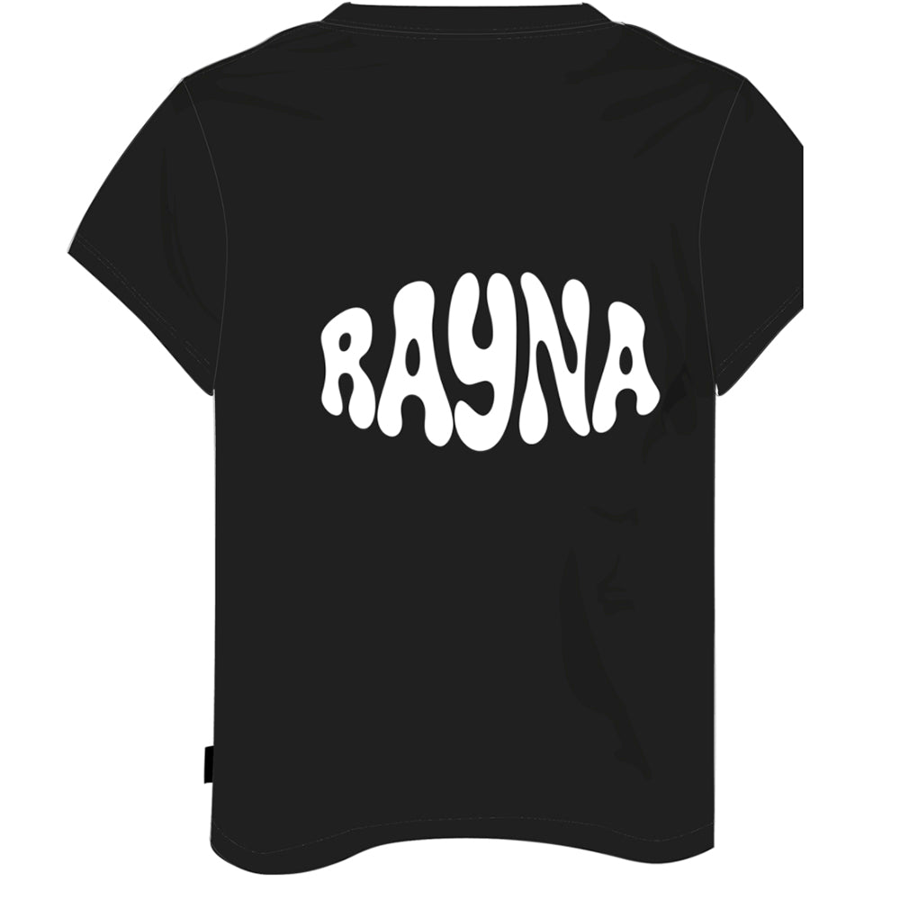Black T-shirt for Girls(TEAM MAMU)