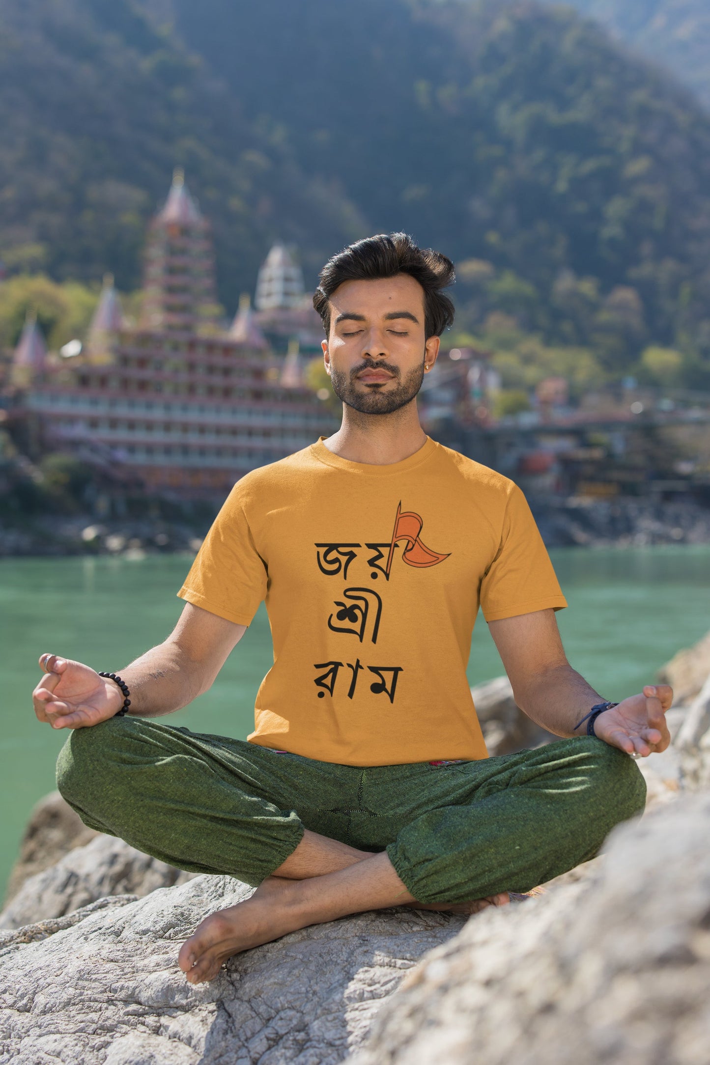 Jai Sri Ram Bangla T-Shirt For Men ( জয় শ্রী রাম )