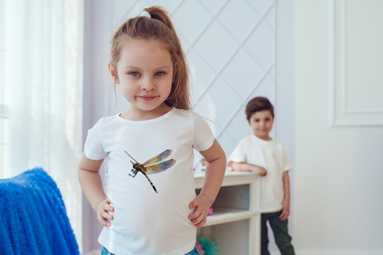 Summer T-shirt for Girls(DRAGONFLY)