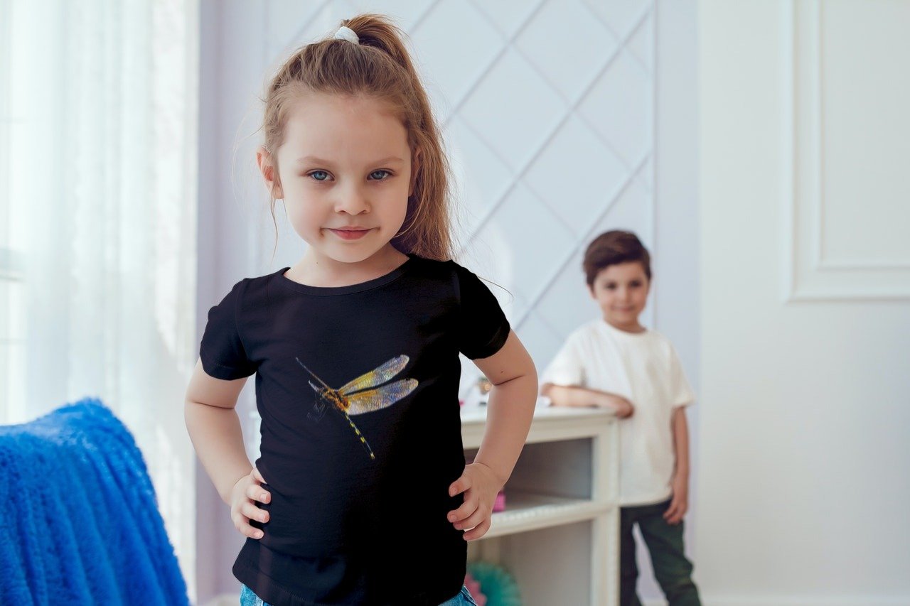 Summer T-shirt for Girls(DRAGONFLY)